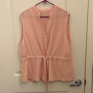 Light Pink XL Button Up Blouse